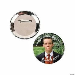 Discount 😉 Large Custom Photo Buttons - 12 Pc. ✔️