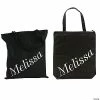 Hot Sale 🎉 18" x 20" Personalized Large Black Name Canvas Tote Bag ✨ -Wedding Apparel & Accessories Shop 13786323