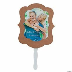 Best deal ✨ Custom Photo Premium Hand Fans - Kraft Paper - 12 Pc. 😍