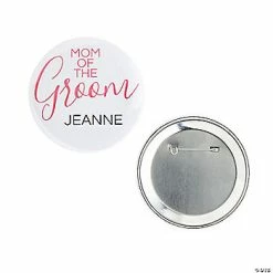 Deals 🤩 Personalized Mom of the Groom Button ✔️