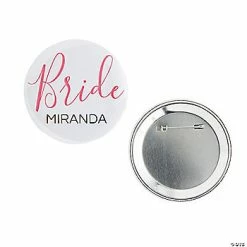 Outlet 💯 Personalized Bride Button 👏