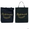 Promo 🔥 18" x 20" Large Poly-Cotton Bridesmaid Tote Bag - 1 Pc. 🤩 -Wedding Apparel & Accessories Shop 18 x 20 large poly cotton bridesmaid tote bag 1 pc 13745495
