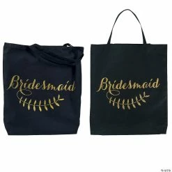 Promo 🔥 18" x 20" Large Poly-Cotton Bridesmaid Tote Bag - 1 Pc. 🤩
