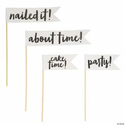 Deals ๐ 6-1/2" - 12-1/2" Funny Wedding Flags - 12 Pc. โค๏ธ