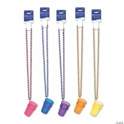 Budget 🔥 Bachelorette Bead Necklace with Shot Glass ⭐