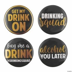 Flash Sale 🛒 Drinking Squad Buttons 🛒