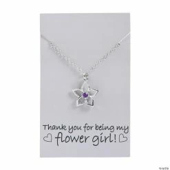 Outlet 🔔 Flower Girl Thank You Necklace 🔥