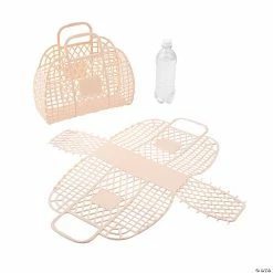 Cheap π― Large Neutral Jelly Beach Totes - 6 Pc. π