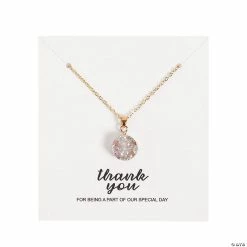 Cheapest 👍 Thank You Wedding Necklace on Card 😀