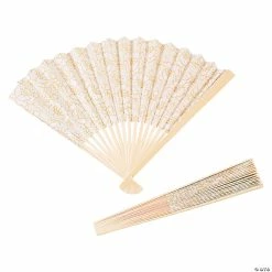 Discount 😍 Vintage Lace Design Folding Hand Fans - 12 Pc. 👏