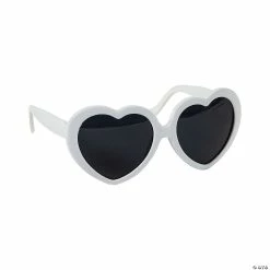 Brand new 💯 White Heart-Shaped Adult’s 👓 Sunglasses - 12 Pc. 👏